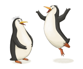 Pinguine in der Sushi-Bar