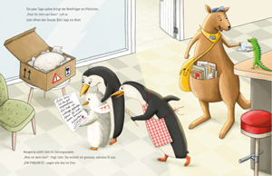 Pinguine in der Sushi-Bar